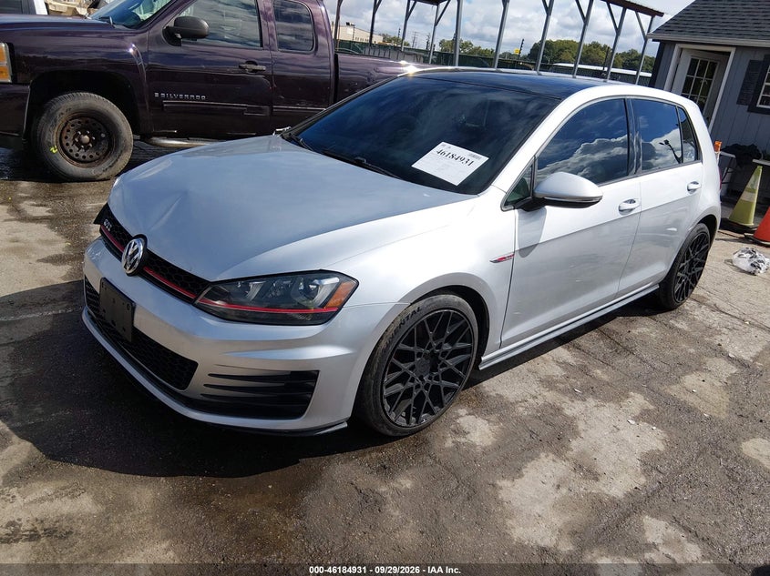 Vin: 3vw5t7au1gm061420, lot: 46684791, volkswagen golf gti se 4-door 20162