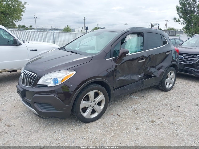 Vin: kl4cjasb5gb692943, lot: 46684814, buick encore 20162