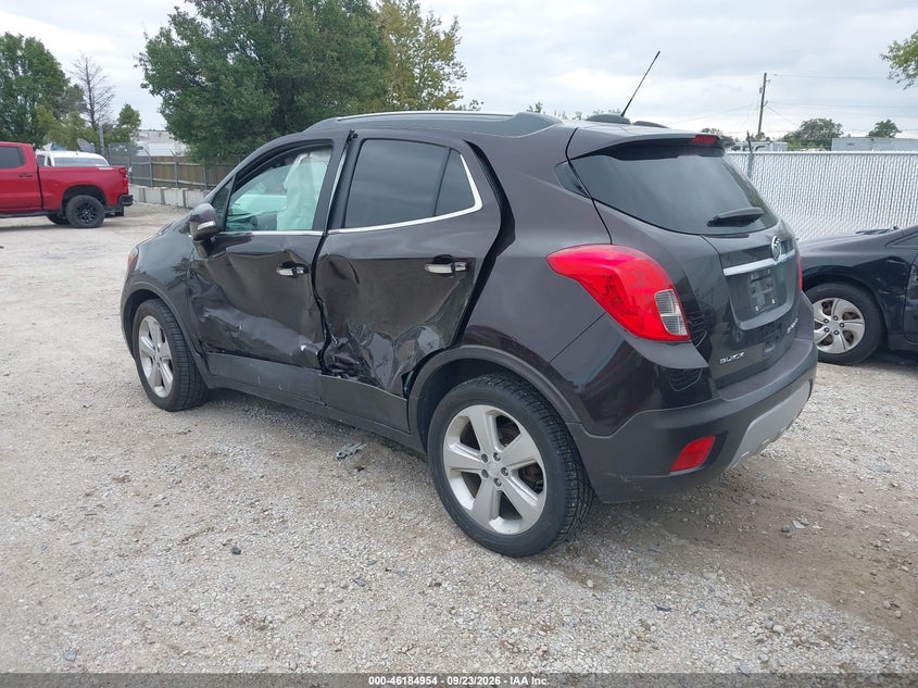 Vin: kl4cjasb5gb692943, lot: 46684814, buick encore 20163