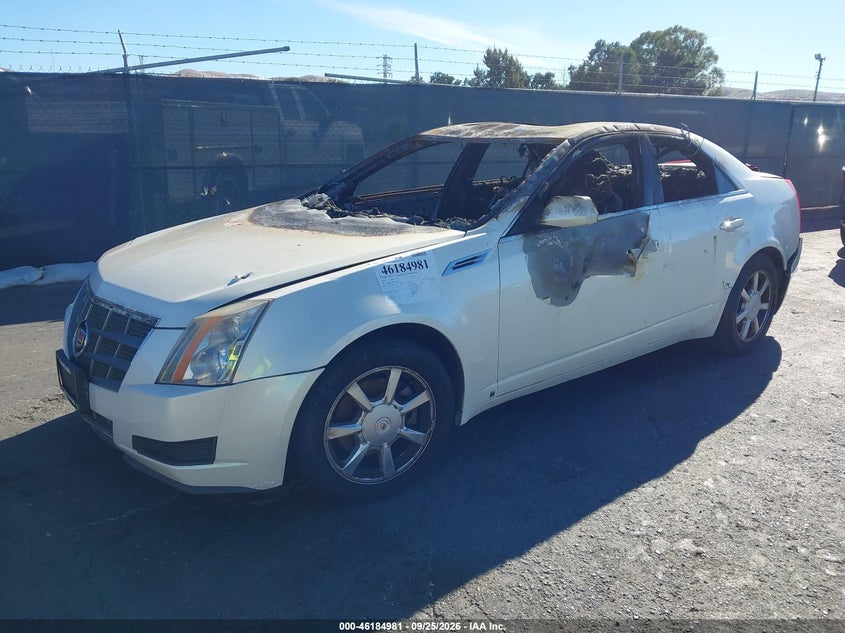 2008 Cadillac CTS, Interior Burn, IAAI, VIN 1G6DF577280161965 — photo 2