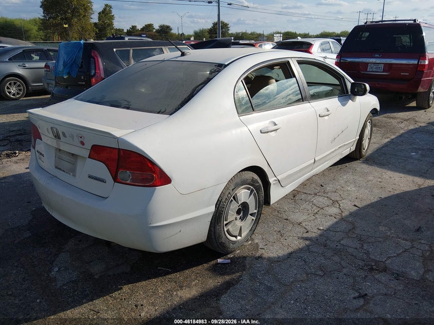 HONDA CIVIC HYBRID 2008 VIN JHMFA36248S023782