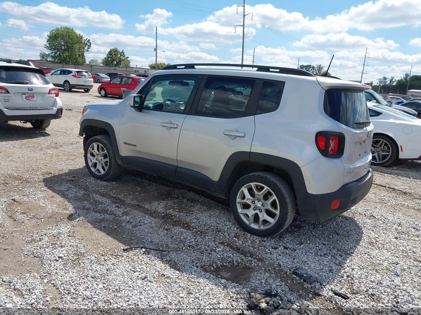 Vin: zaccjbbb8jph69930, lot: 46684877, jeep renegade latitude 4x4 20183