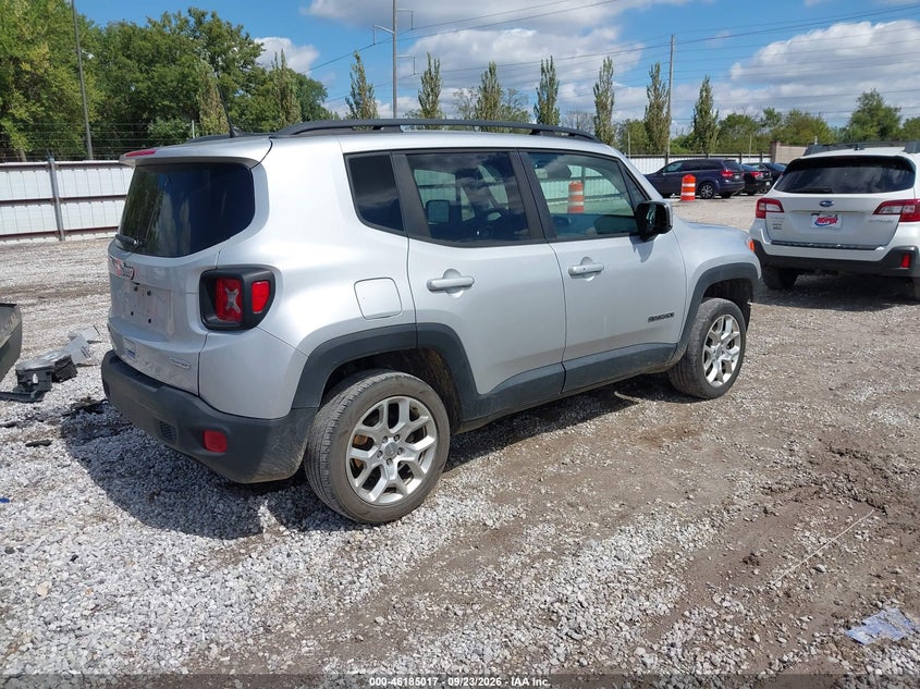 Vin: zaccjbbb8jph69930, lot: 46684877, jeep renegade latitude 4x4 20184