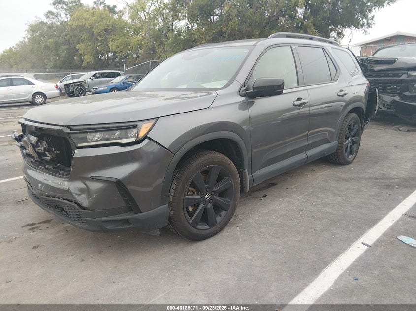 Vin: 5fnyg1h98sb019360, lot: 46684931, honda pilot black edition 20252