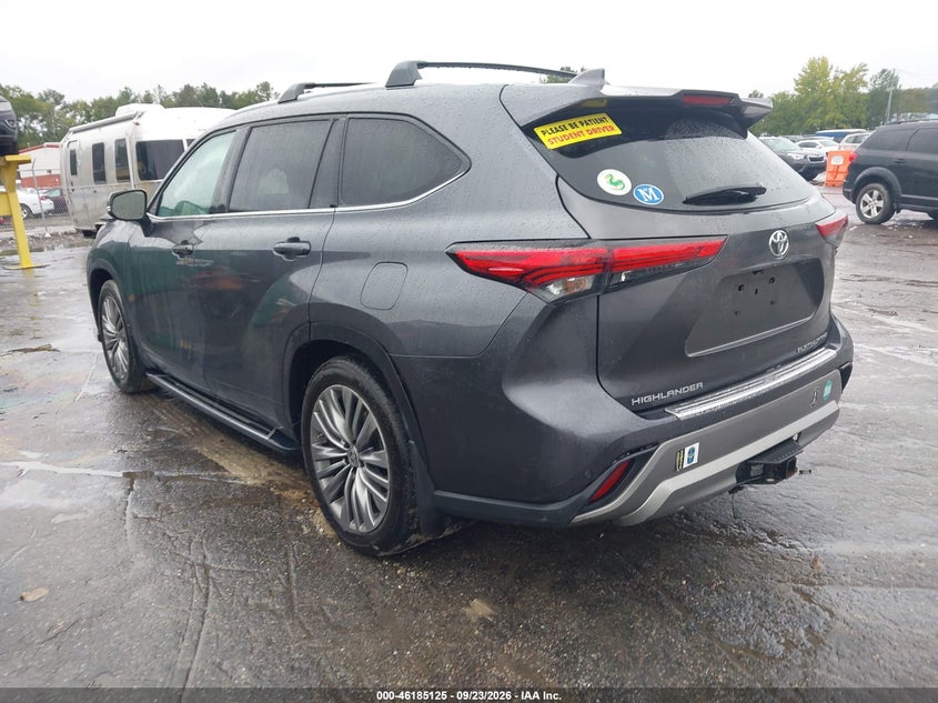 Vin: 5tdfzrbh7ms143909, lot: 46684985, toyota highlander platinum 20213