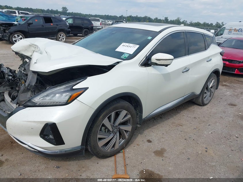 Vin: 5n1az2cj8mc123040, lot: 46685037, nissan murano sl fwd 20212