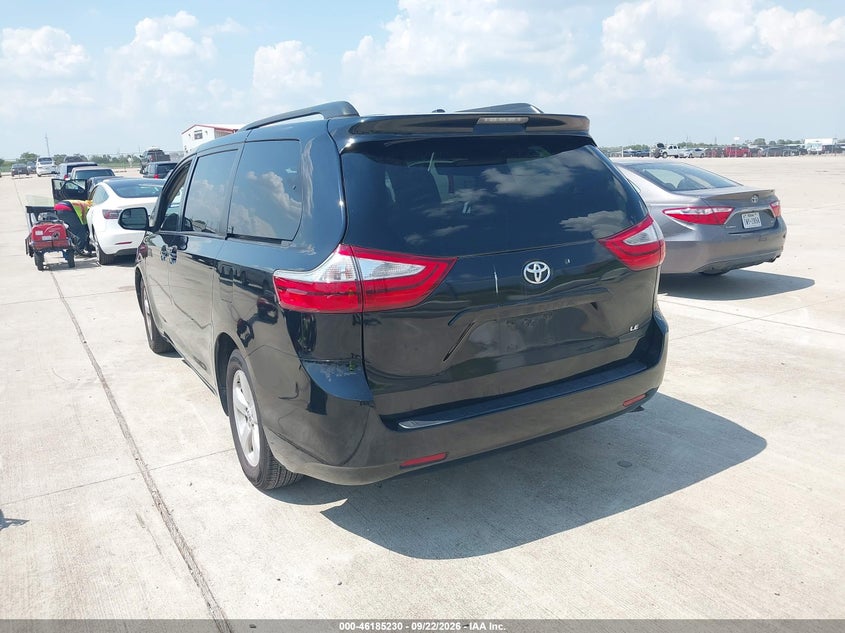Vin: 5tdkk3dc4fs674893, lot: 46685090, toyota sienna le 8 passenger 20153