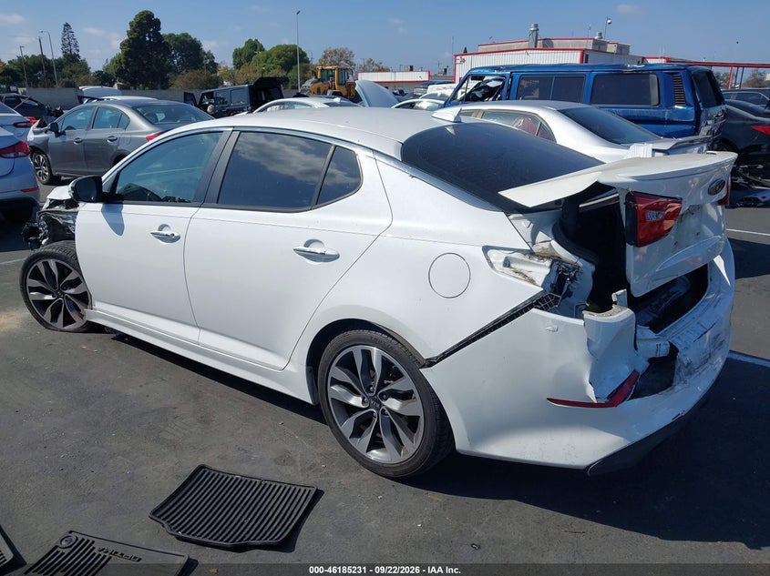 Vin: 5xxgr4a66fg494628, lot: 46685091, kia optima sx turbo 20153