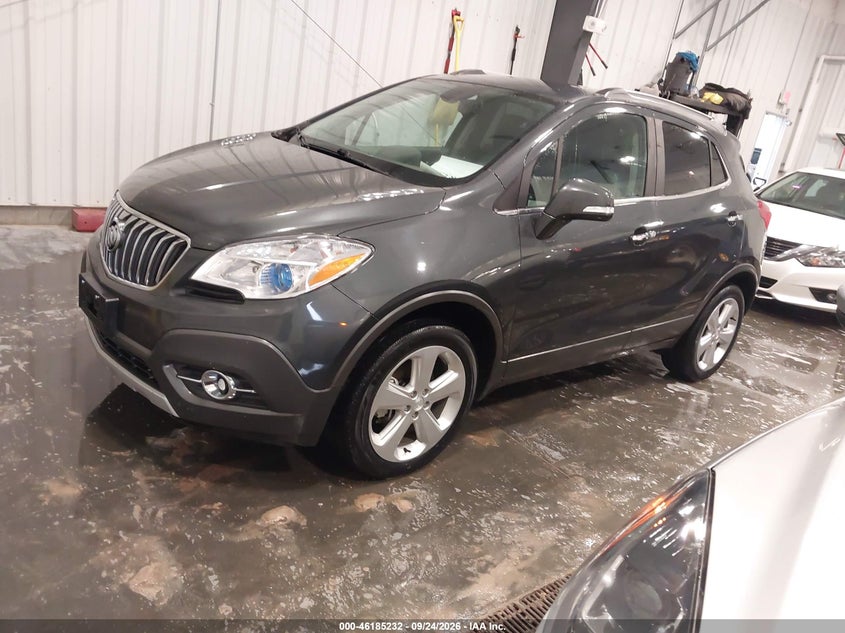Vin: kl4cjgsb4gb601163, lot: 46685092, buick encore leather 20162