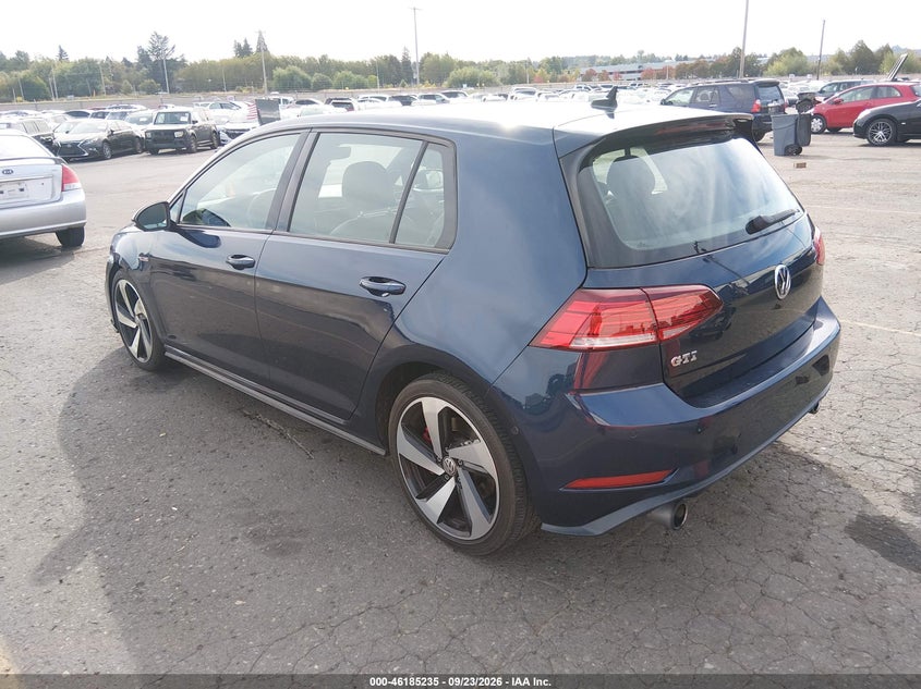 Vin: 3vw447au8jm287440, lot: 46685095, volkswagen golf gti 2.0t autobahn/2.0t s/2.0t se 20183