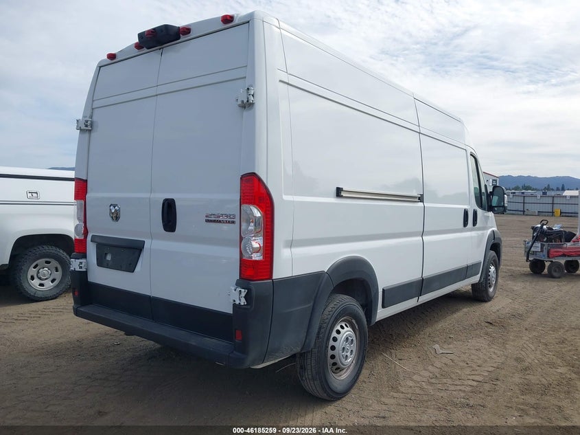 Vin: 3c6lrvdg5se519389, lot: 46685119, ram promaster 2500 tradesman high roof 159 wb w/pass seat 20254