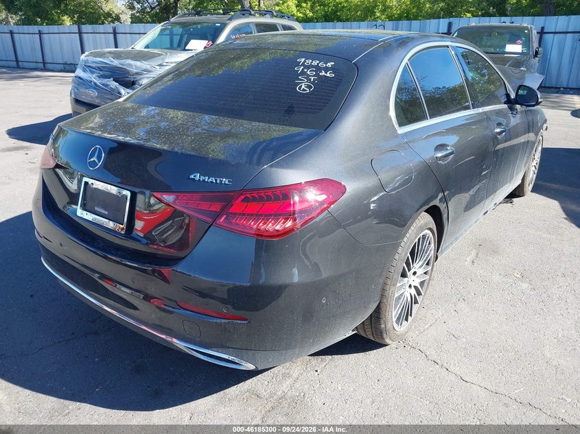 Vin: w1kaf4hb4pr142993, lot: 46685160, mercedes-benz c 300 4matic 20234