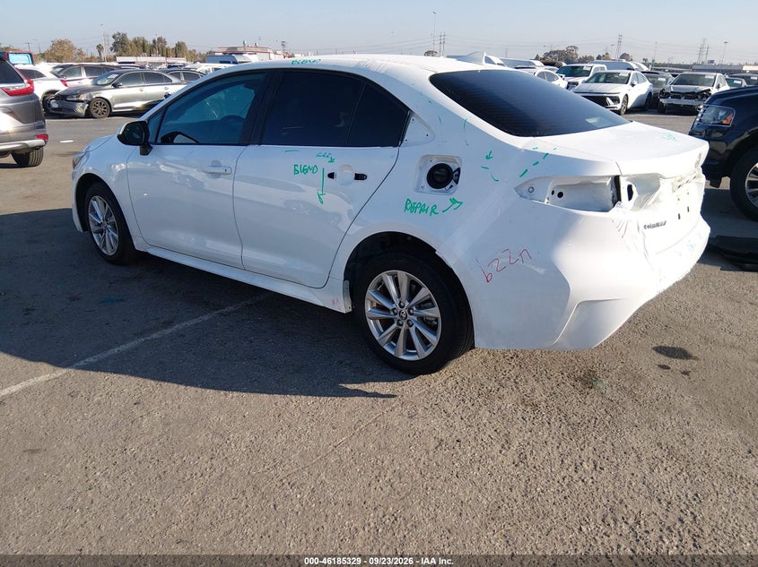Vin: jtdbcmfe7r3051727, lot: 46685189, toyota corolla hybrid le 20243