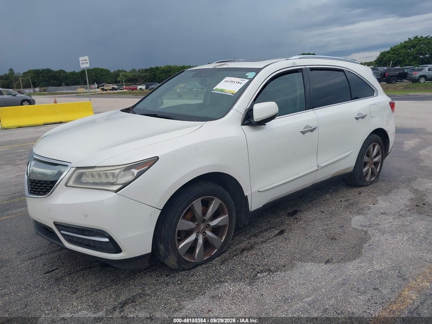 Vin: 5fryd3h81eb010997, lot: 46685244, acura mdx advance pkg w/entertainment pkg 20142
