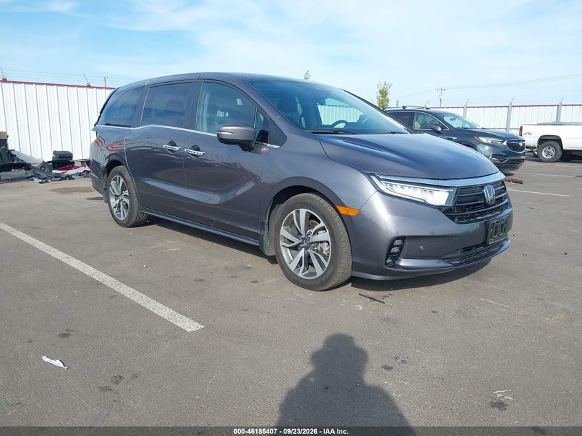 Vin: 5fnrl6h84pb017911, lot: 46685267, honda odyssey touring 2023 img_1