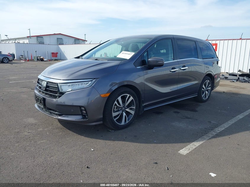Vin: 5fnrl6h84pb017911, lot: 46685267, honda odyssey touring 20232