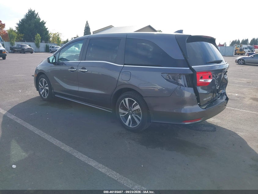 Vin: 5fnrl6h84pb017911, lot: 46685267, honda odyssey touring 20233