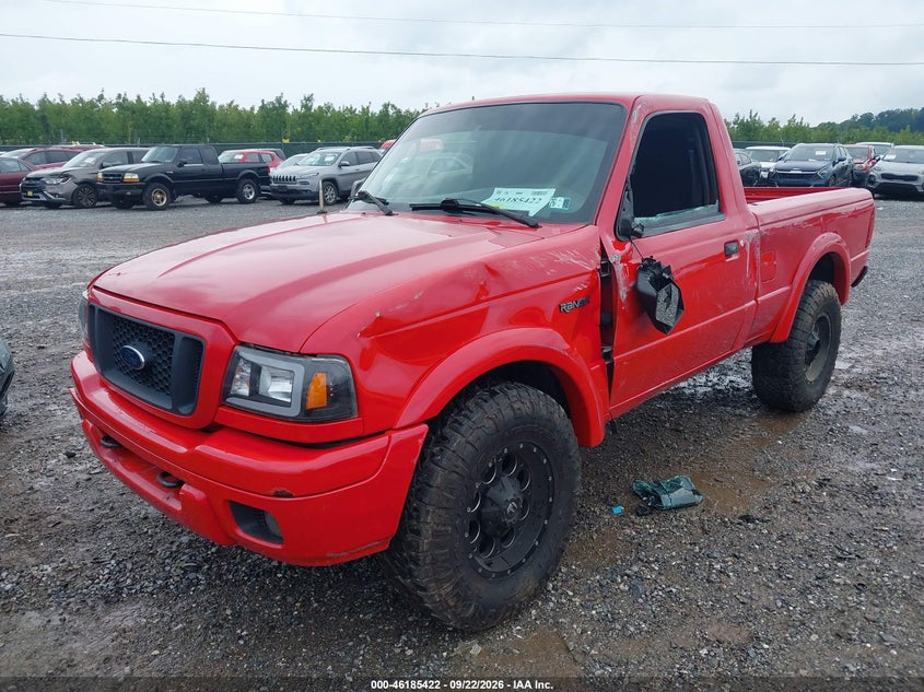 2004 Ford Ranger, Левый бок, IAAI, VIN 1FTZR11U94TA16187 — фото 2