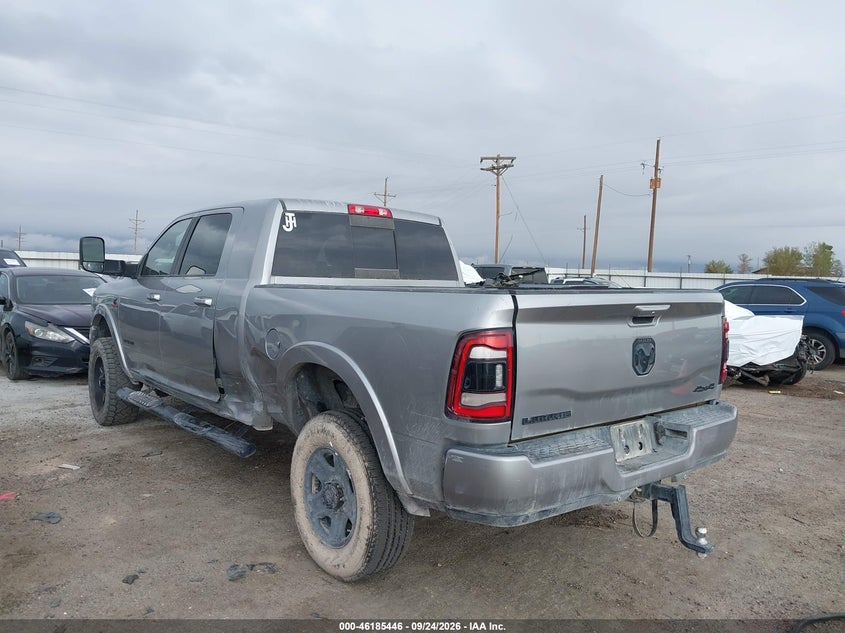 Vin: 3c6ur5nl7kg655396, lot: 46685306, ram 2500 laramie  4x4 6'4 box 20193