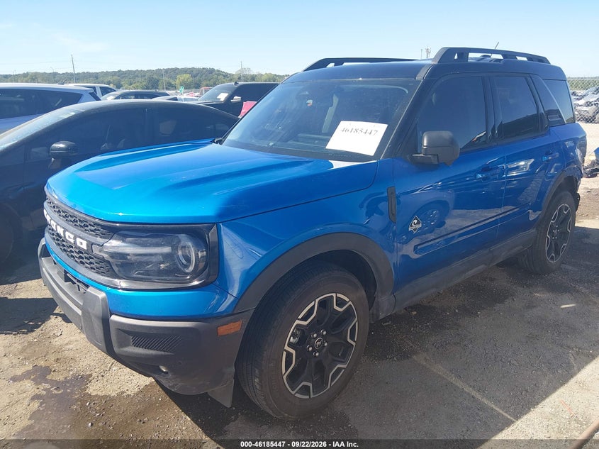 Vin: 3fmcr9cn0srf54619, lot: 46685307, ford bronco sport outer banks 20252
