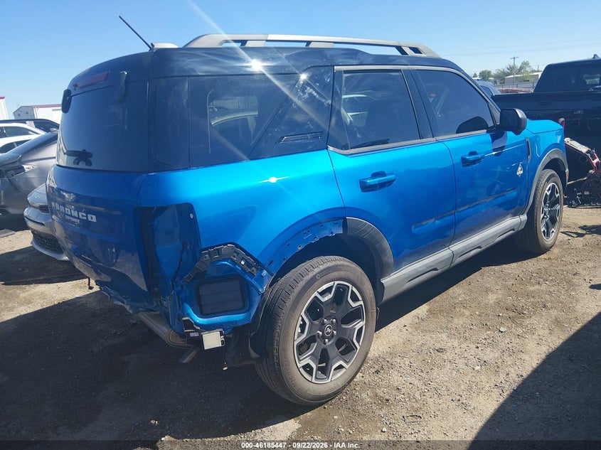 Vin: 3fmcr9cn0srf54619, lot: 46685307, ford bronco sport outer banks 20254