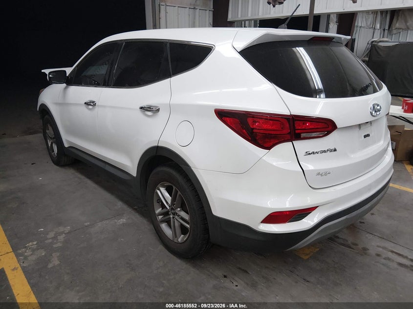Vin: 5xyzt3lb8jg565203, lot: 46685412, hyundai santa fe sport 2.4l 20183