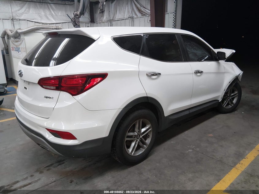 Vin: 5xyzt3lb8jg565203, lot: 46685412, hyundai santa fe sport 2.4l 20184