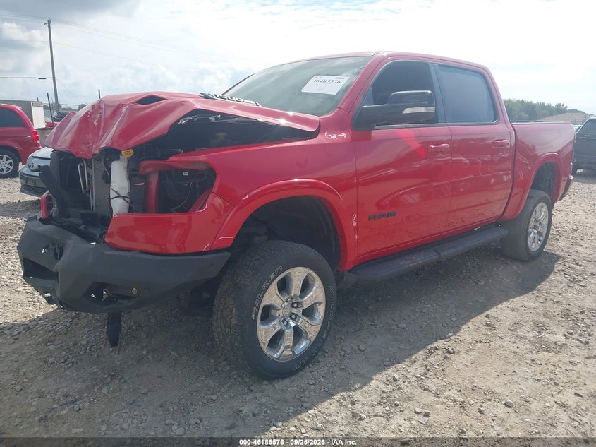 Vin: 1c6srfjt3mn627205, lot: 46685436, ram 1500 laramie  4x4 5'7 box 20212