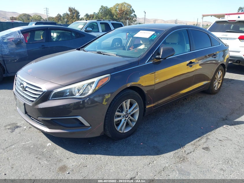 Vin: 5npe24af5hh535186, lot: 46685452, hyundai sonata 20172