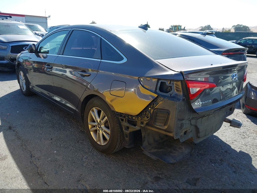 Vin: 5npe24af5hh535186, lot: 46685452, hyundai sonata 20173