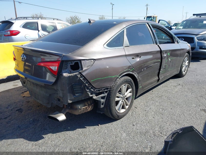 Vin: 5npe24af5hh535186, lot: 46685452, hyundai sonata 20174