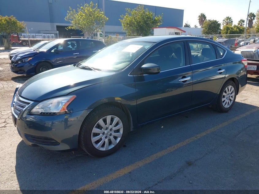2015 Nissan Sentra, Удар спереду, IAAI, VIN 3N1AB7AP9FL681731 — фото 2