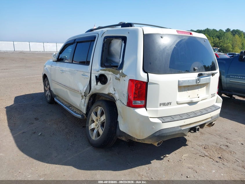 Vin: 5fnyf4h95fb068512, lot: 46685545, honda pilot touring 20153