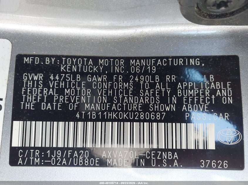 TOYOTA CAMRY - zdjęcie 9