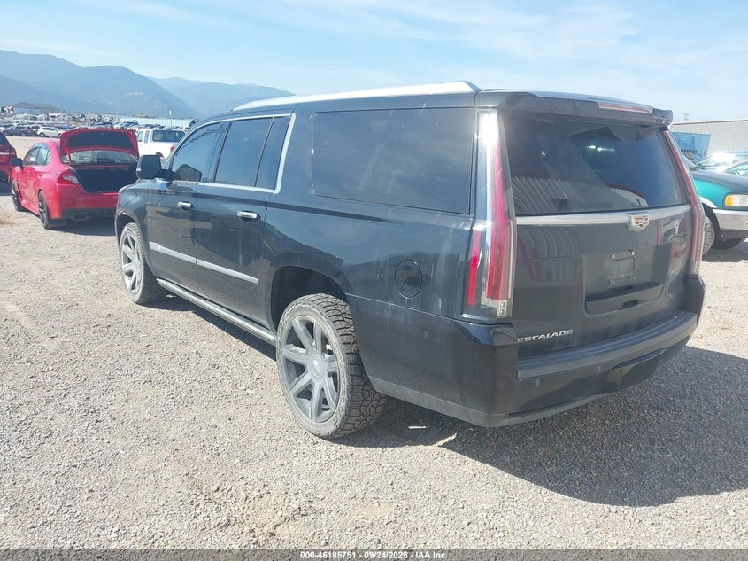 Vin: 1gys4tkj7fr618015, lot: 46685611, cadillac escalade esv premium 20153