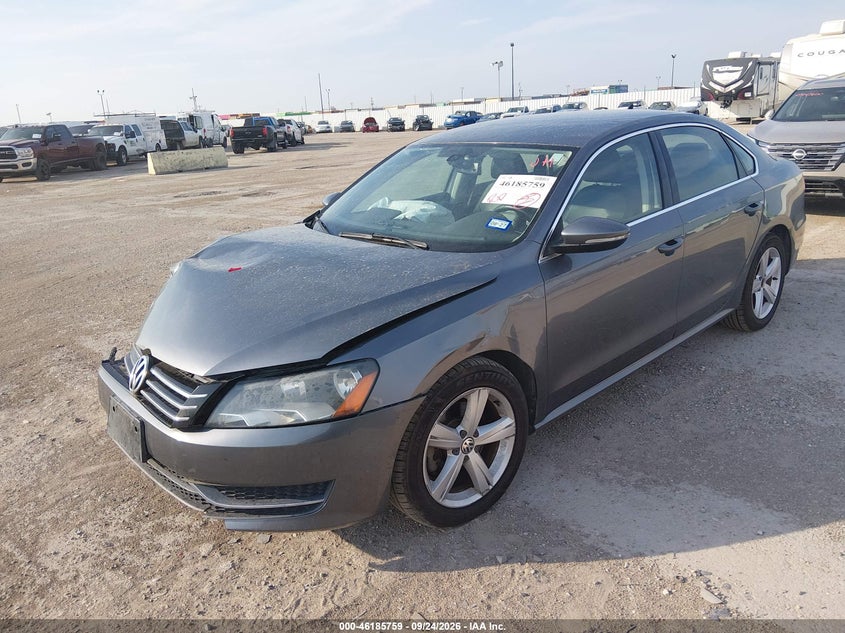 Vin: 1vwbp7a30cc056042, lot: 46685619, volkswagen passat 2.5l se 20122