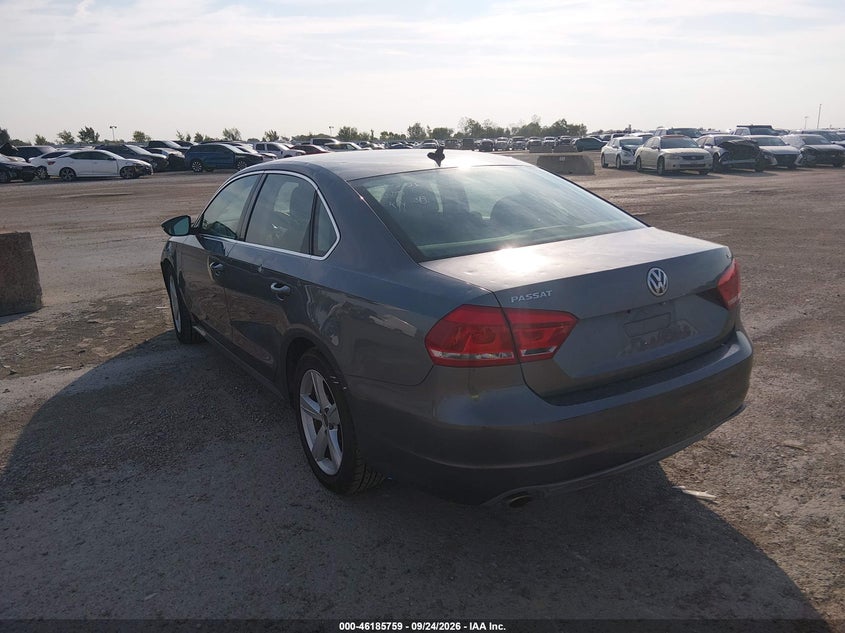 Vin: 1vwbp7a30cc056042, lot: 46685619, volkswagen passat 2.5l se 20123