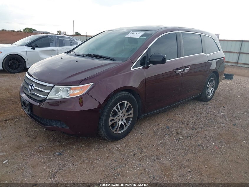 Vin: 5fnrl5h67cb107783, lot: 46685643, honda odyssey ex-l 20122