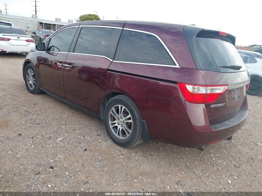 Vin: 5fnrl5h67cb107783, lot: 46685643, honda odyssey ex-l 20123