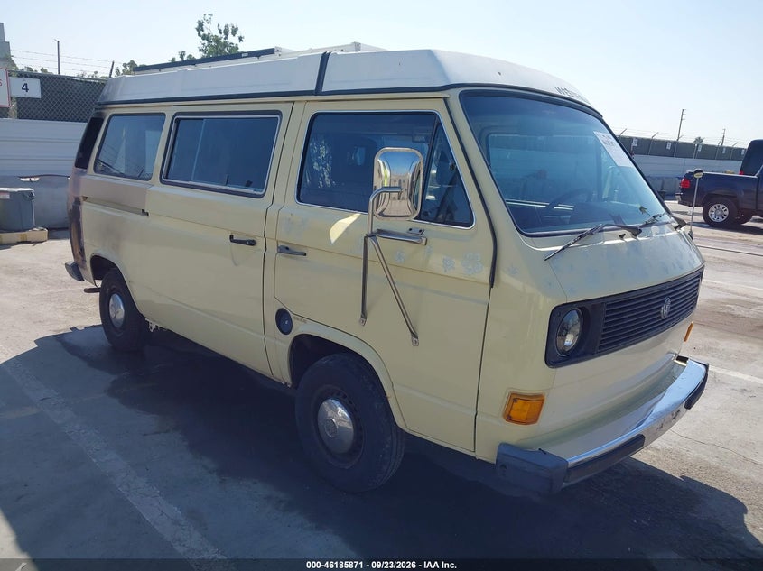 1983 VOLKSWAGEN VANAGON CAMPMOBILE