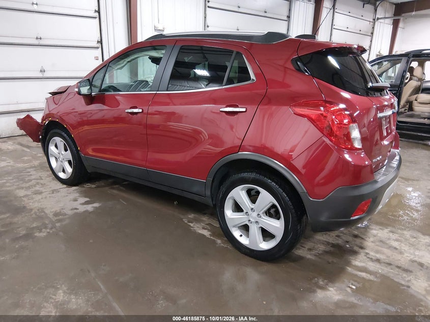 Vin: kl4cjfsb8fb265672, lot: 46685735, buick encore convenience 20153