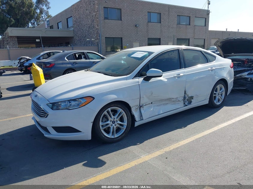 Vin: 3fa6p0lu5jr197226, lot: 46685741, ford fusion hybrid se 20182