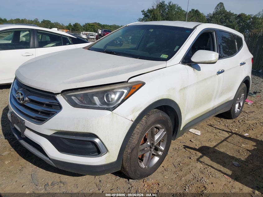 Vin: 5xyzt3lb0jg564188, lot: 46685750, hyundai santa fe sport 2.4l 20182