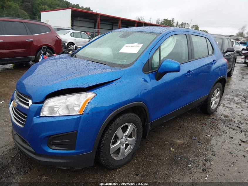 Vin: kl7cjpsb4fb069155, lot: 46685880, chevrolet trax 1ls 20152