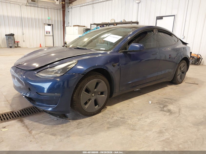 Vin: 5yj3e1ea8nf188720, lot: 46685949, tesla modelo 3 rear-wheel drive 20222