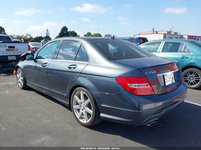 Vin: wddgf4hb2ea957098, lot: 46685977, mercedes-benz c 250 sport 20143