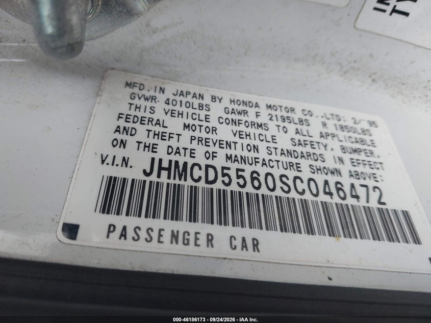 Photo 9 - HONDA ACCORD