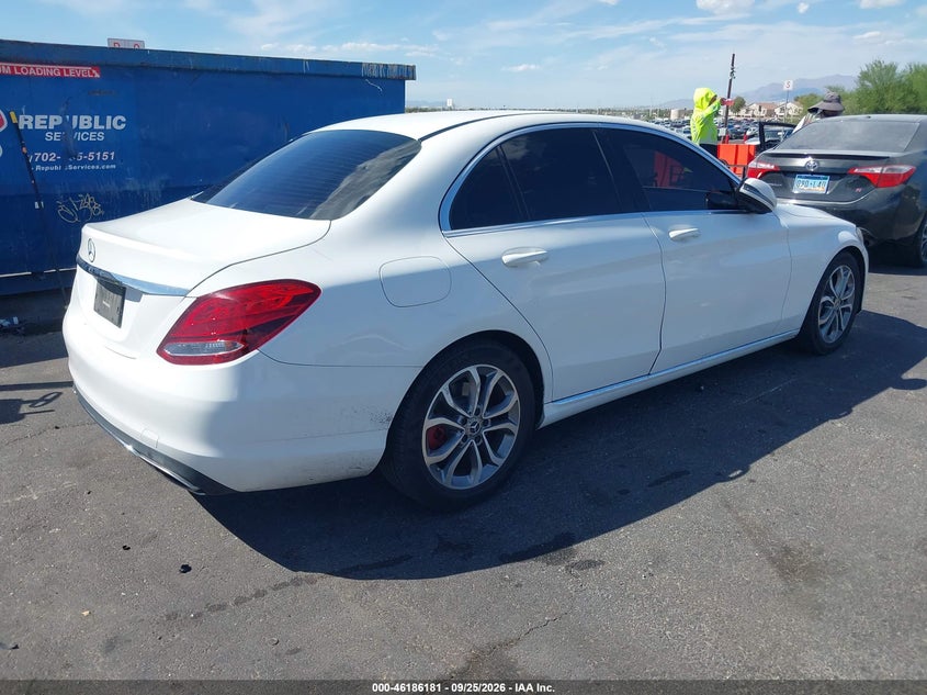 Vin: 55swf4jb6hu211019, lot: 46686041, mercedes-benz c 300 20174