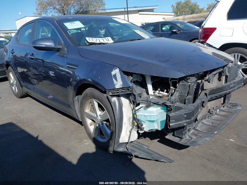 2015 Kia Optima Lx, Front & Rear, IAAI, VIN 5XXGM4A75FG468948