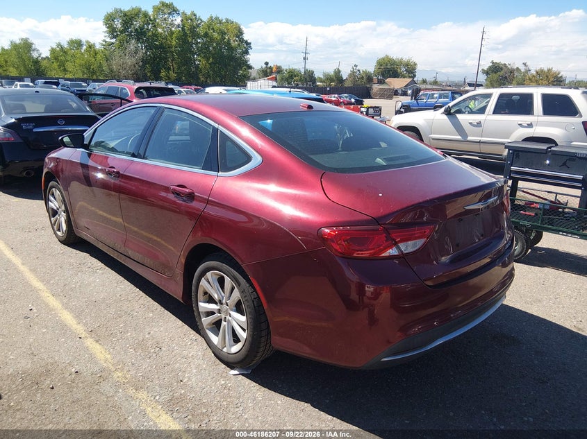 Vin: 1c3cccab2fn562195, lot: 46686067, chrysler 200 limited 20153